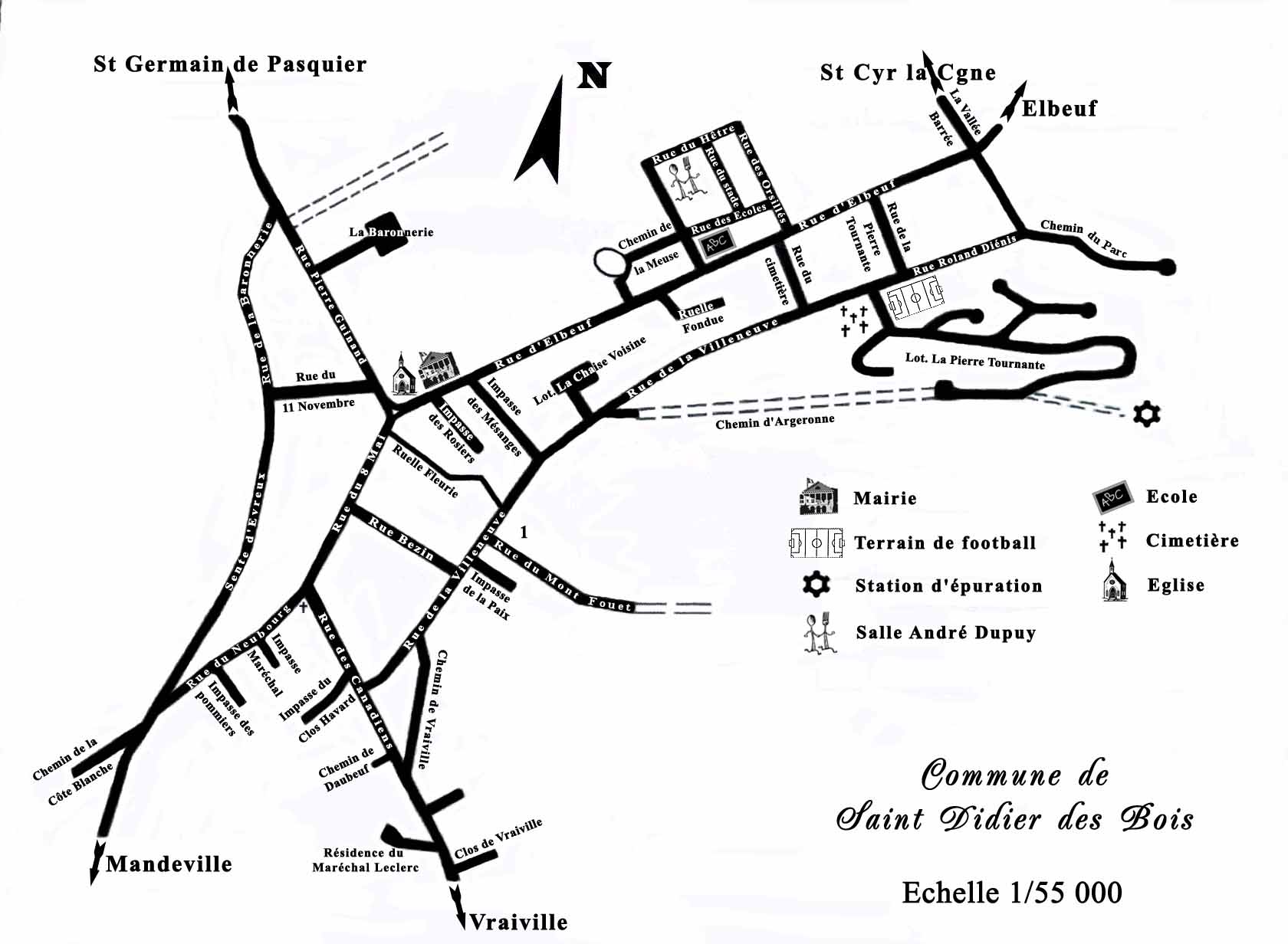 Plan de Saint Didier des Bois